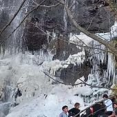 La cascada Los Alisos amaneció congelada este sábado - TafidelValle.com