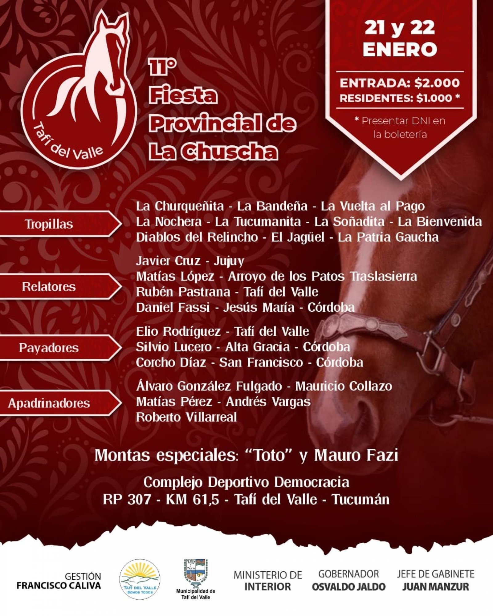 XXI FIESTA PROVINCIAL DE LA CHUSCHA